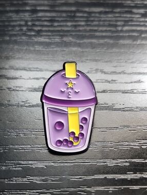 Adventure Time Bubble Tea Inspired Enamel Pin - Cute Collectible Accessory